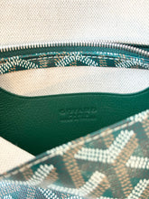 Load image into Gallery viewer, 💚 NEW! 2025 GOYARD Plumet Pocket Canvas Leather Crossbody Bag / Green
