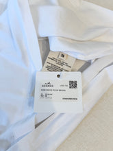Load image into Gallery viewer, HERMES Embroidered Pocket Straight Dress in Plain Cotton Jersey / Blanc / EU36
