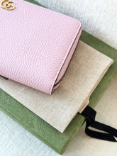 Load image into Gallery viewer, GUCCI Double G Zip Around Long Wallet with Bamboo / Pink
