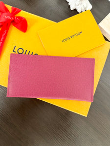 LOUIS VUITTON 2022 Coated Canvas Card Holder - Fuchsia