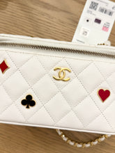 Load image into Gallery viewer, CHANEL 2023 Coco Casino Vanity With Chain Crossbody Bag in White
