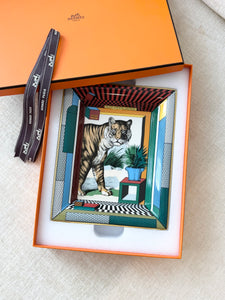 HERMES Grand Theatre Nouveau Change Tray / Fauve / Rouge / Bleu