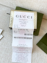 Load image into Gallery viewer, GUCCI GG Marmont Python Card Case Wallet / Gold
