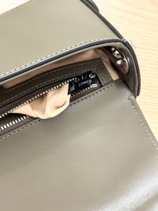 GUCCI Petite GG Mini Shoulder Bag in Brown Leather