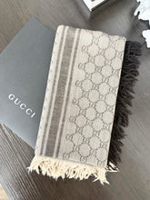 Load image into Gallery viewer, GUCCI GG Guccissima Monogram Surviee Square Shawl - 55&quot; x 55&quot; - Beige/Brown
