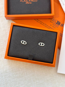 NEW! 2025 Hermes Farandole Very Small Model Earrings in Sterling Silver