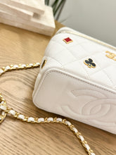 Load image into Gallery viewer, CHANEL 2023 Coco Casino Vanity With Chain Crossbody Bag in White
