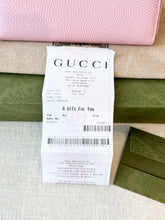 Load image into Gallery viewer, GUCCI Double G Zip Around Long Wallet with Bamboo / Pink
