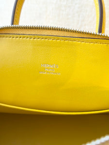 Hermès Mini 1923 Bolide Bag / Sun Chevre Mysore / Palladium Hardware