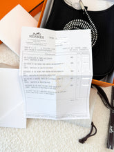 Load image into Gallery viewer, HERMES Evelyne TPM 16 Clemence Leather Amazone Bag - Noir/Ecru/Noir / PHW
