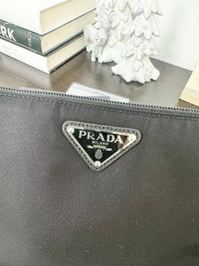 PRADA Tessuto Nylon Wristlet Pouch - Nero