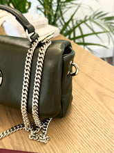 Load image into Gallery viewer, GUCCI GG Milano Mini Leather Top Handle Bag in Dark Olive
