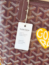 Load image into Gallery viewer, 💛 NEW! 2025 GOYARD Anjou Canvas Leather Reversible Mini Tote Bag / Burgundy
