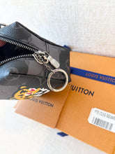 Load image into Gallery viewer, LOUIS VUITTON Monogram Eclipse LV Made Squared Pouch Bag Charm
