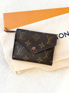 LOUIS VUITTON Monogram Canvas Victorine Compact Wallet