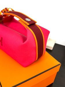 HERMES Bride-a-Brac Case in Hibiscus Pink - Small Model