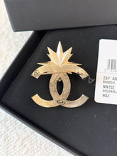 Load image into Gallery viewer, CHANEL 23P Classic CC Logo Gold, Blue, Pink &amp; Crystal Brooch
