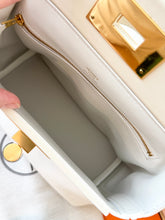 Load image into Gallery viewer, Hermès White Evercolor and Nata Swift Mini 24/24 21 / Palladium Hardware / 2022
