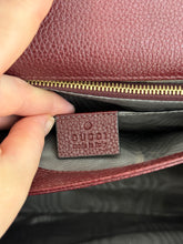 Load image into Gallery viewer, GUCCI Zumi Grain Leather Shoulder Bag in Burgundy
