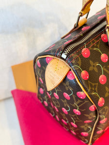 LOUIS VUITTON LV x TM Takashi Murakami Monogram Cherry Speedy 25