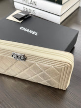 Load image into Gallery viewer, CHANEL Boy Medium Metallic Zipped Wallet in Gold
