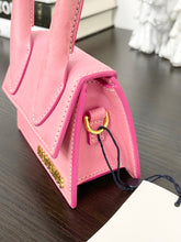 Load image into Gallery viewer, JACQUEMUS Le Chiquito Mini Leather Tote in Pink
