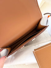 Load image into Gallery viewer, Hermès Constance Slim Wallet Gold Epsom / Silver Hardware
