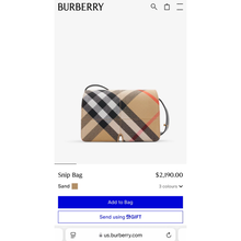 Load image into Gallery viewer, BURBERRY 2024 Snip Shoulder Bag in Sand
