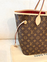 Load image into Gallery viewer, LOUIS VUITTON 2024 Monogram Neverfull MM Monogram Tote / Cherry
