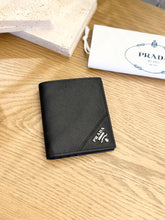 Load image into Gallery viewer, PRADA Men’s Saffiano Bi-Fold Wallet in Black
