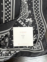 Load image into Gallery viewer, ▪️SOLD▪️HERMES Silk Les Leopards Bandana Scarf - Black/White
