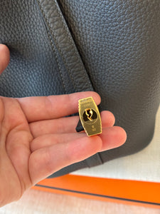 ✨NEW✨2025 Hermes Picotin 18 Clémence / Dark Bronze / Gold Hardware