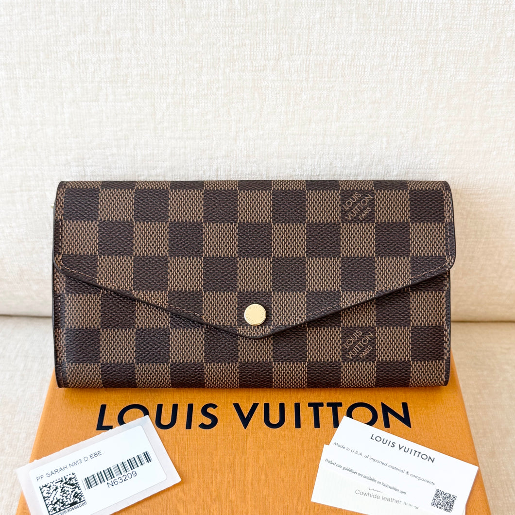 LOUIS VUITTON Damier Ebene Sarah Wallet
