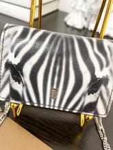 Load image into Gallery viewer, BURBERRY Small Zebra Pattern Leather Crossbody Bag
