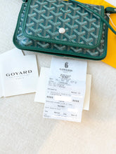 Load image into Gallery viewer, 💚 NEW! 2025 GOYARD Plumet Pocket Canvas Leather Crossbody Bag / Green
