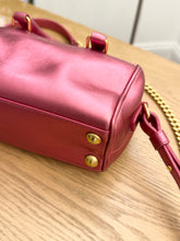 Load image into Gallery viewer, SAINT LAURENT Metallic Pink Mini Duffle Bag
