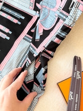 Load image into Gallery viewer, HERMES &quot;Lettres Equestres&quot; Drawstring Cotton Dress / EU34
