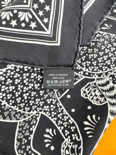 Load image into Gallery viewer, ▪️SOLD▪️HERMES Silk Les Leopards Bandana Scarf - Black/White
