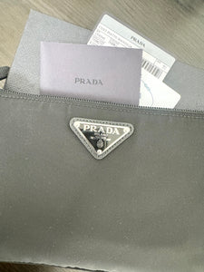 PRADA Tessuto Nylon Wristlet Pouch - Nero