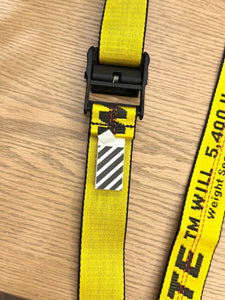 Off-White Unisex Yellow Industrial Belt - One Size