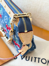 Load image into Gallery viewer, 🍒 LOUIS VUITTON LV x TM Takashi Murakami Monogram Denim Pochette Accessoires
