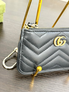 GUCCI GG Marmont Key Case in Black