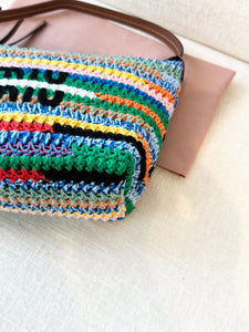 MIU MIU Multicolored Crochet Pouch Bag