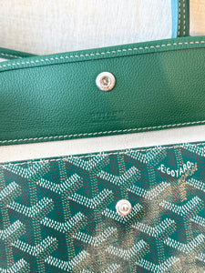 💚 NEW! 2025 GOYARD Saint Louis GM Canvas Leather Tote Bag / Green