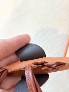 HERMES 2024 Rodeo Pegase PM Bag Charm in Pain D'Epice/Sienne/Mocha
