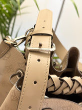 Load image into Gallery viewer, LOUIS VUITTON 2024 Muria Mahina Leather Bucket Bag in Galet Gray
