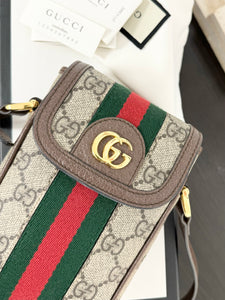 ▪️SOLD▪️GUCCI GG Supreme Monogram Web Mini Ophidia Crossbody Bag