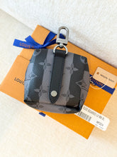 Load image into Gallery viewer, LOUIS VUITTON Monogram Eclipse LV Made Squared Pouch Bag Charm
