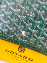 Load image into Gallery viewer, 💚 NEW! 2025 GOYARD Plumet Pocket Canvas Leather Crossbody Bag / Green
