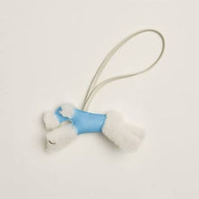 Load image into Gallery viewer, Hermès 2025 Milo &amp; Mouton Budy Bag Charm - Ecru/Céleste/Craie
